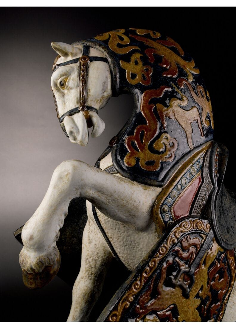 Oriental Horse Sculpture. Limited Edition in Lladró