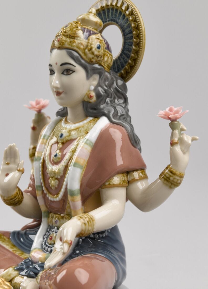 Figura Diosa Lakshmi en Lladró