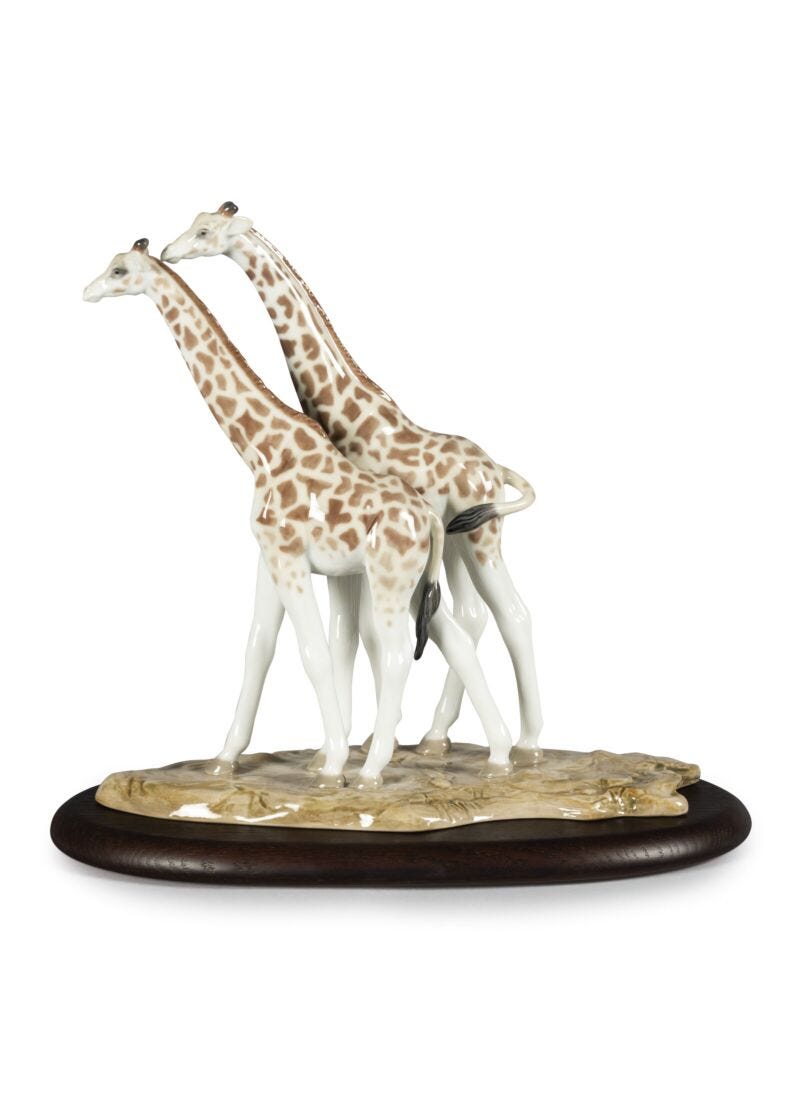 Giraffes Sculpture in Lladró