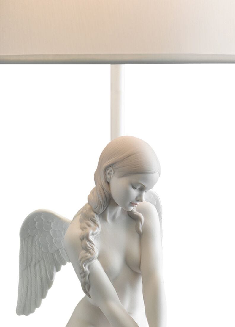 Beautiful Angel Table Lamp (US) in Lladró