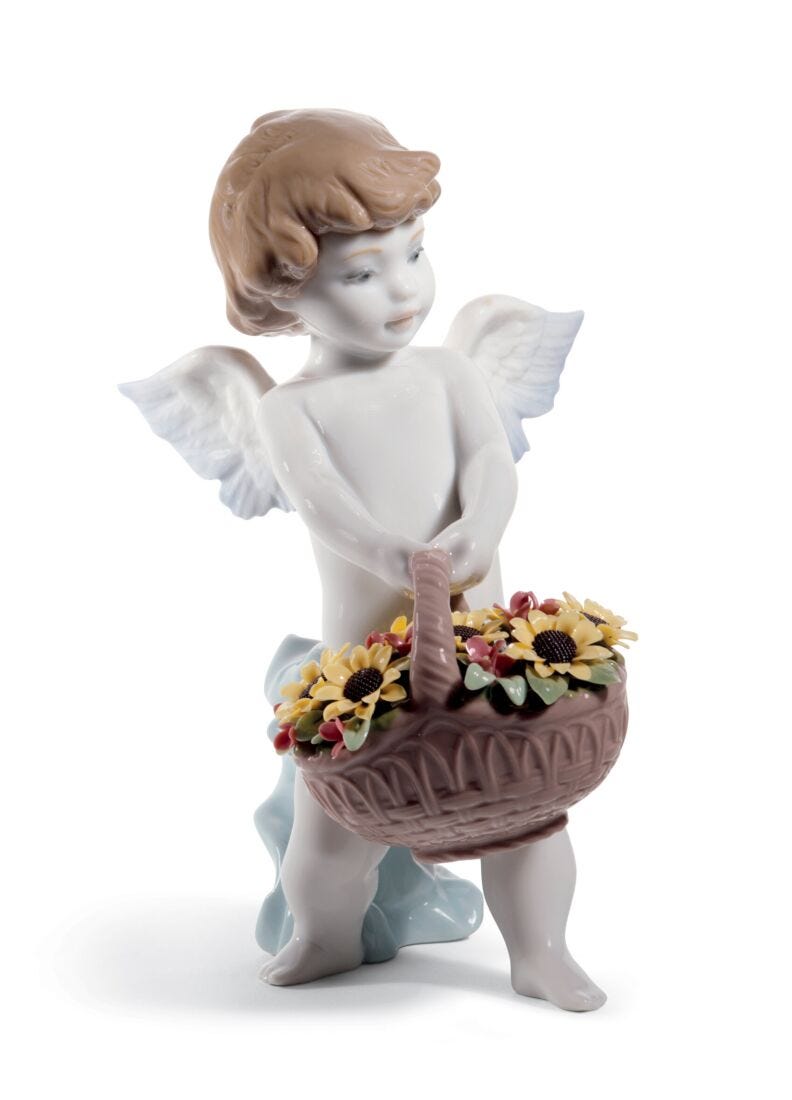 Heaven's Harvest Angel Figurine. 60th Anniversary in Lladró