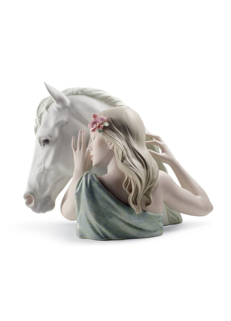 A True Friend Woman Figurine. Limited Edition in Lladró