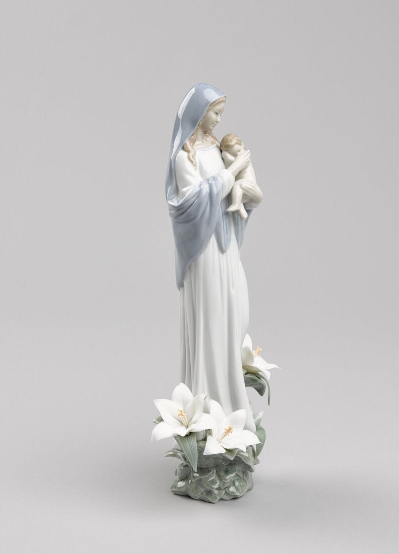 Figura virgen Madonna de las flores en Lladró