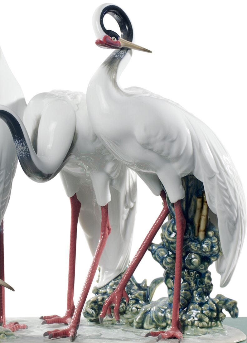 Flock of Cranes Sculpture. Limited Edition in Lladró