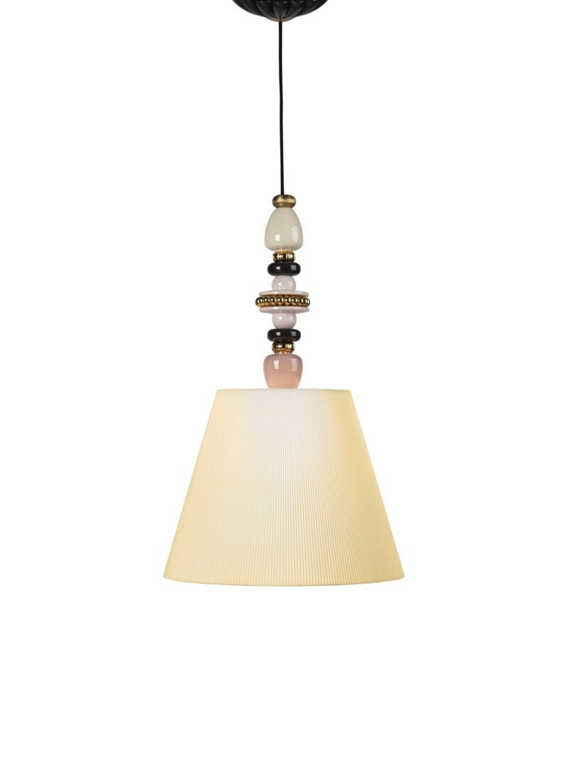 Firefly Ceiling Lamp. Pink and Golden Luster. (US) in Lladró