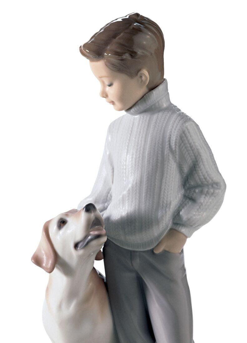 Figura niño con perro Mi amigo más fiel en Lladró