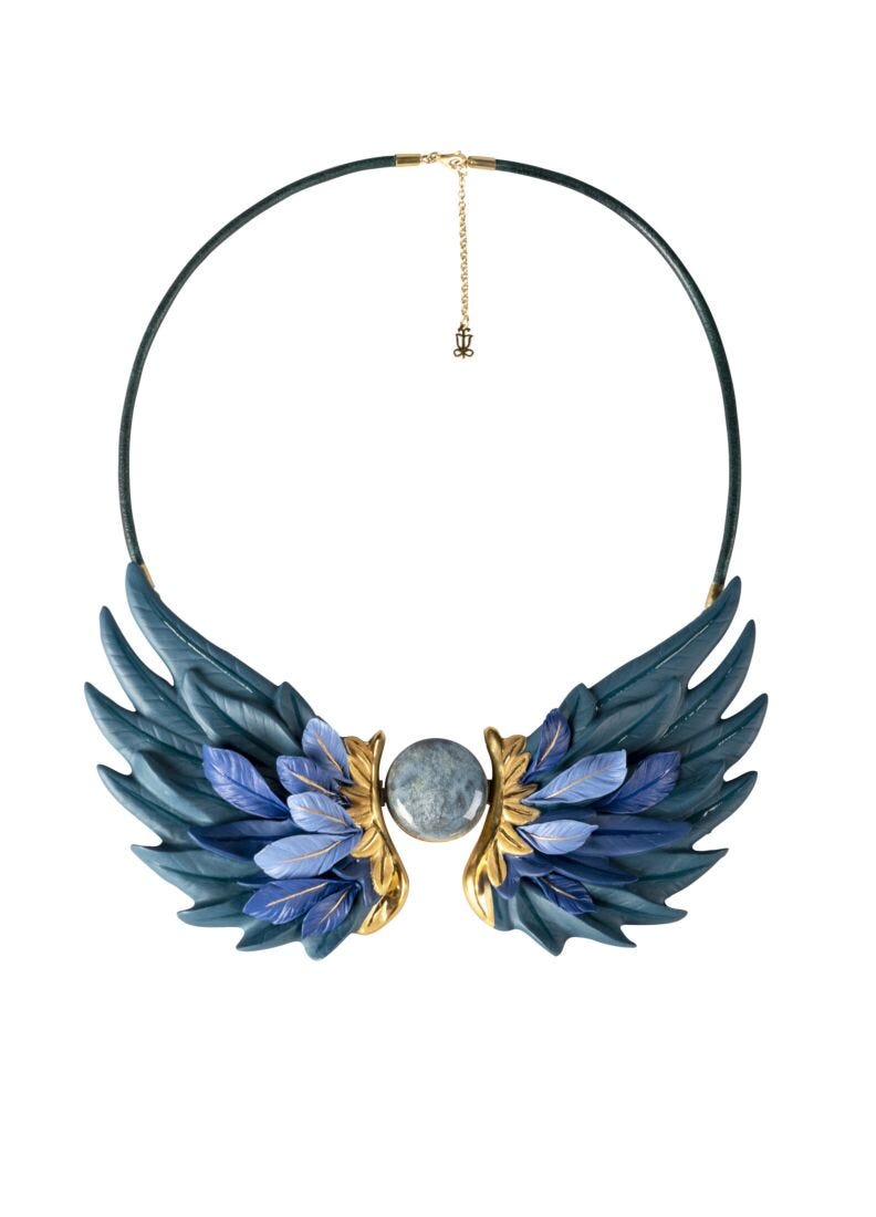 Paradise Wings Necklace in Lladró