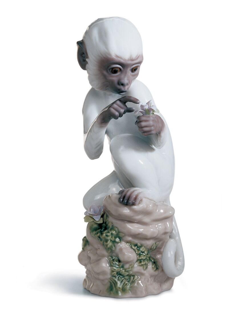Figurina La Scimmia. Zodiaco cinese in Lladró