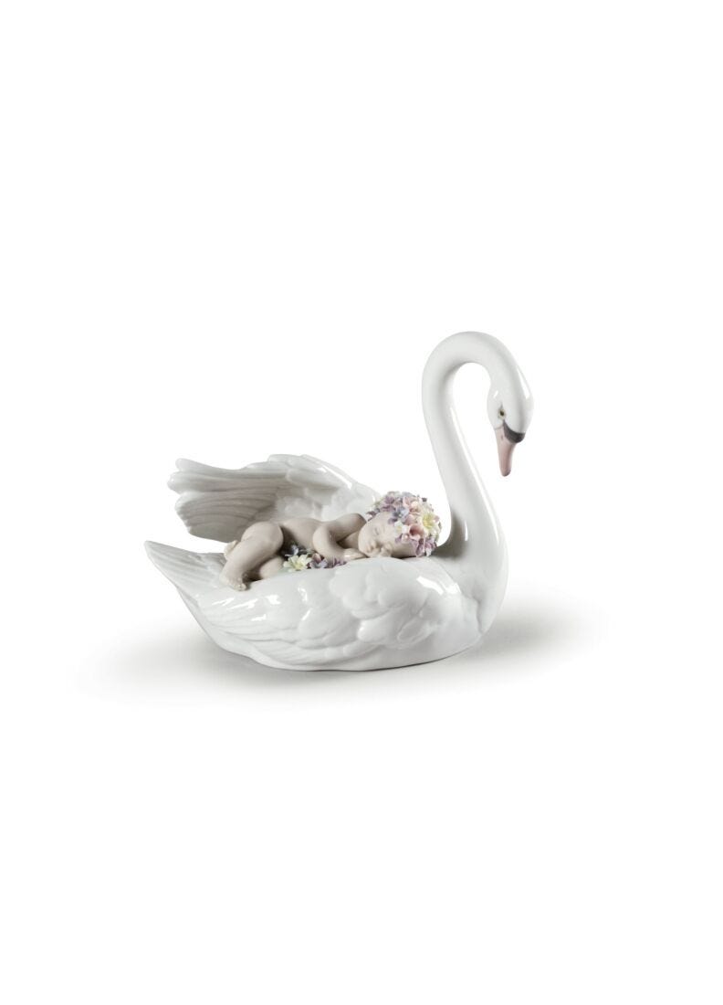 Drifting through Dreamland Swan Figurine in Lladró