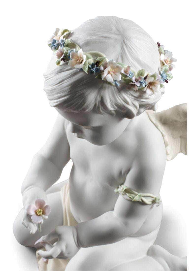 Cherub of Our Love Angel Figurine. Limited Edition in Lladró