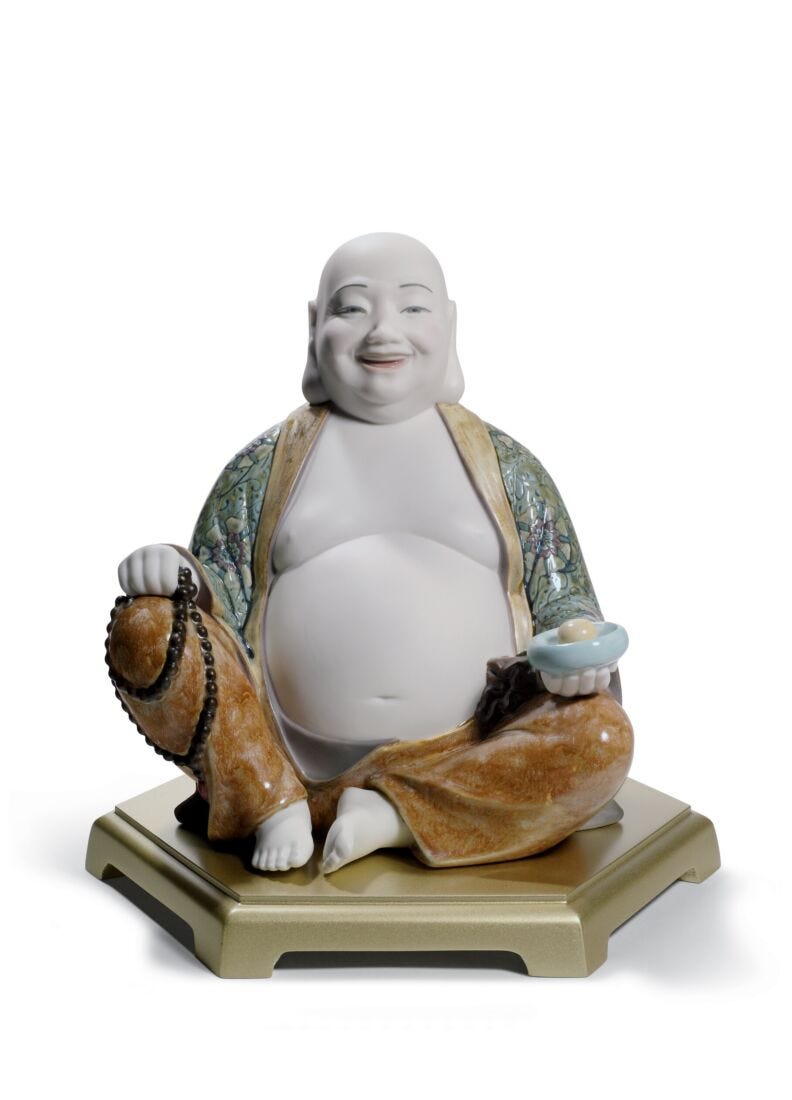 Happy Buddha Figurine in Lladró