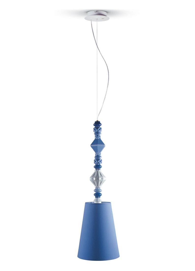 Belle de Nuit Ceiling Lamp II. Blue (JP) in Lladró