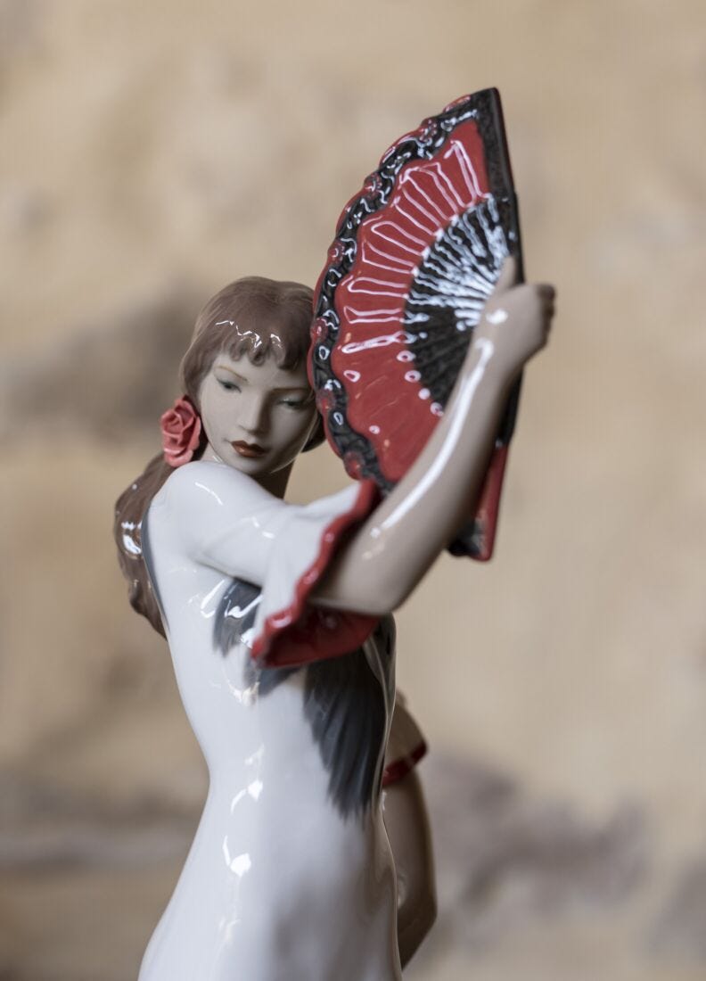 Passion and Soul Flamenco Woman Figurine. 60th Anniversary. Red in Lladró