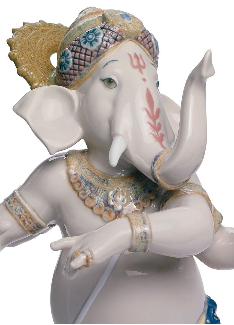 Figura Ganesha danzante en Lladró