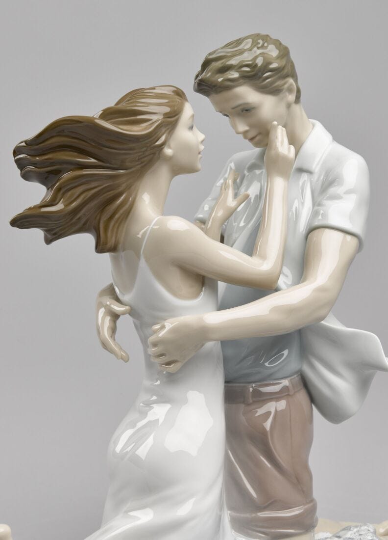 The Thrill of Love Couple Figurine in Lladró
