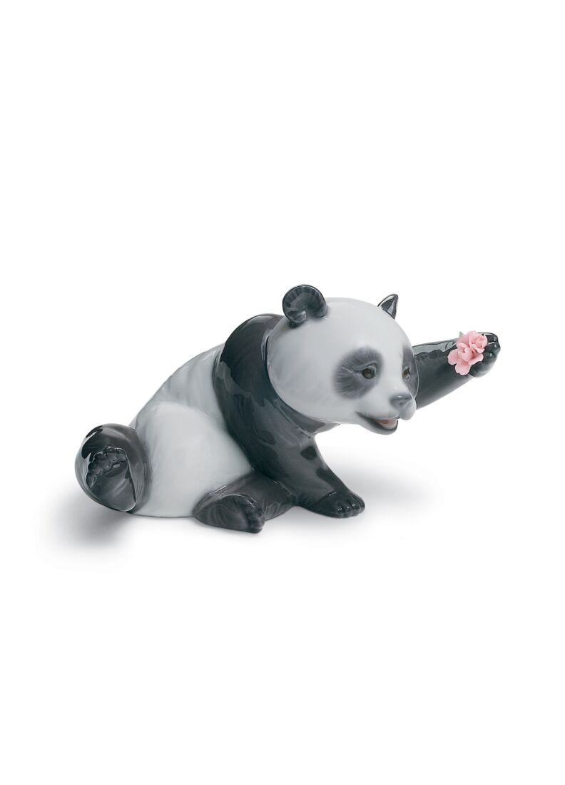 Figura oso Panda jovial en Lladró
