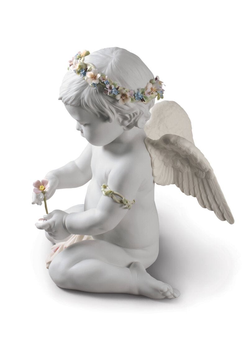 Figurina Angelo Cherubino dell'Amore Edizione limitata in Lladró