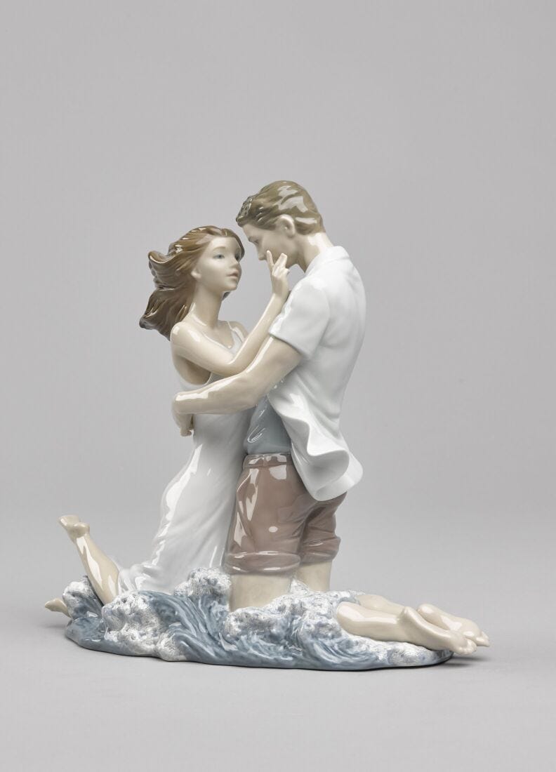 The Thrill of Love Couple Figurine in Lladró