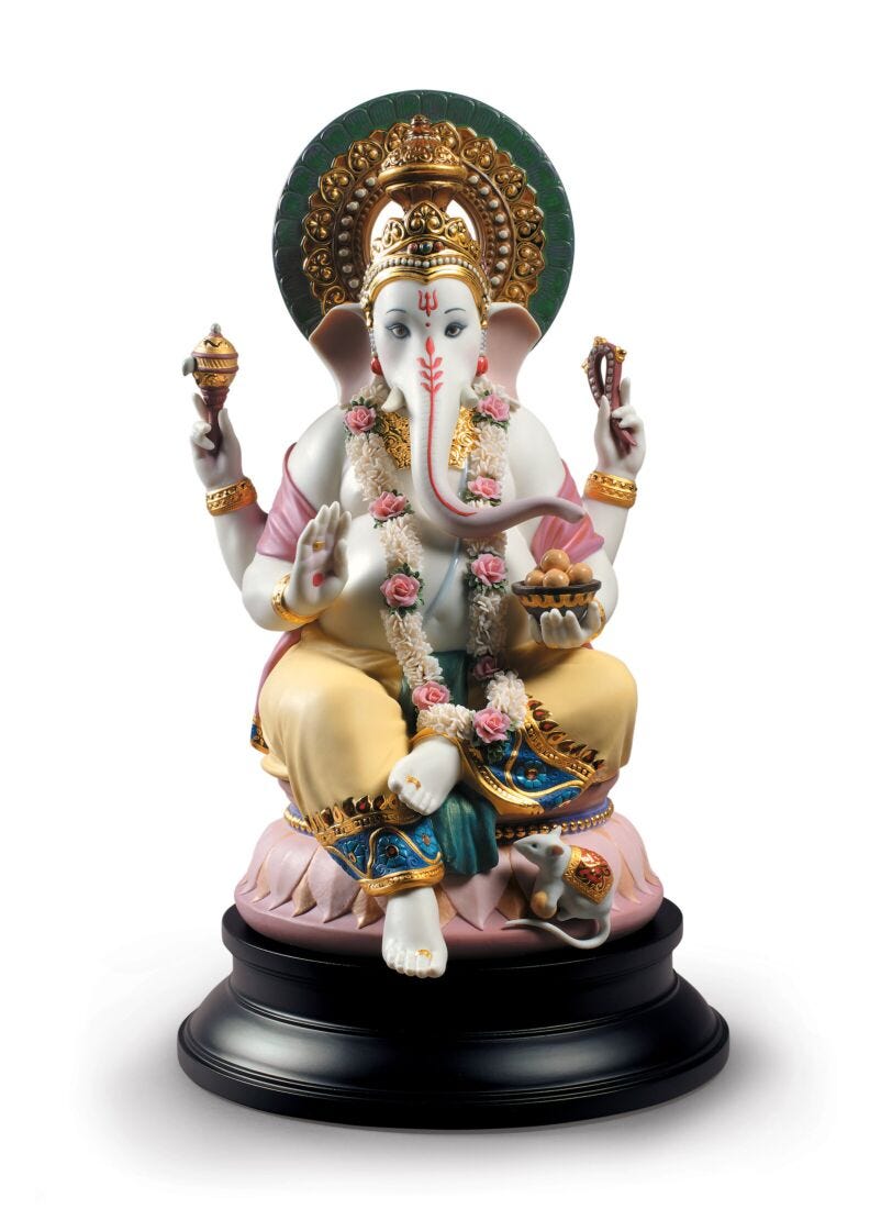 Scultura Lord Ganesha. Edizione limitata in Lladró