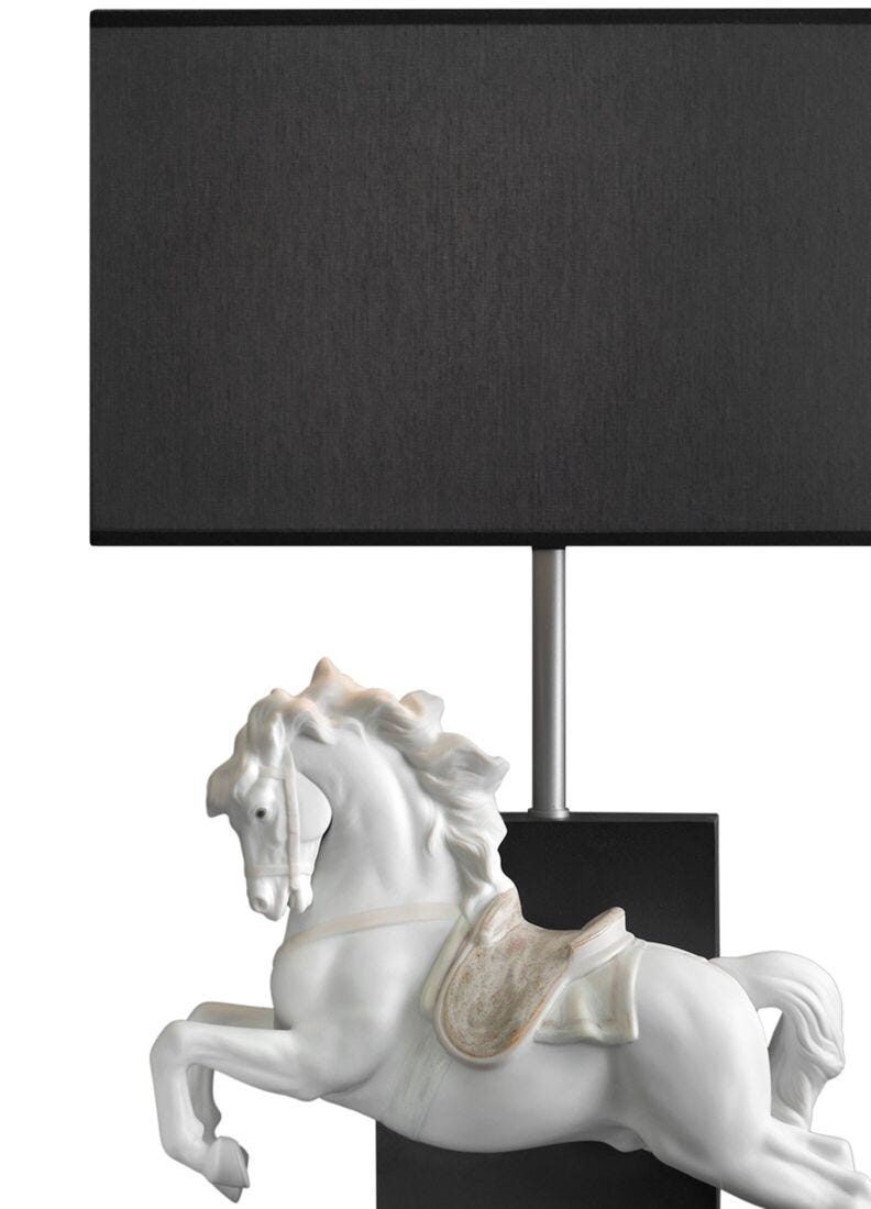 Horse on Pirouette Table Lamp (CE) in Lladró
