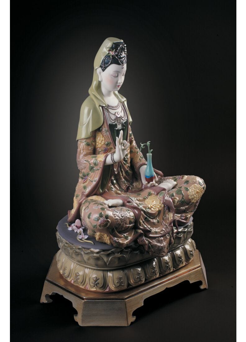 Escultura Kwan Yin. Serie limitada en Lladró