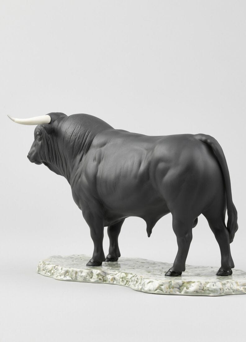 Spanish Bull Figurine in Lladró