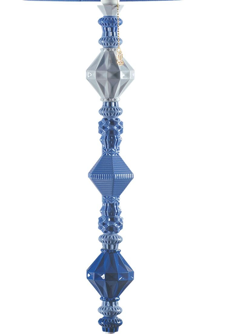 Belle de Nuit Floor Lamp II. Blue (US) in Lladró