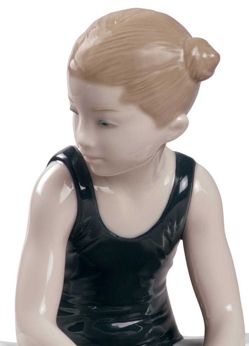 Thinking of My Debut Ballet Girl Figurine in Lladró