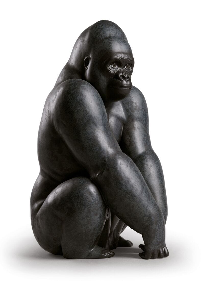 Figurina Gorilla in Lladró