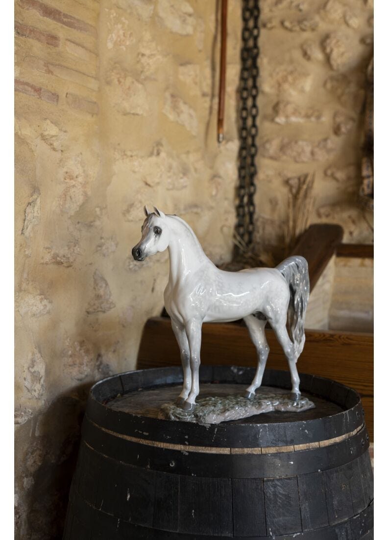 Arabian Pure Breed Horse Figurine. Limited Edition in Lladró