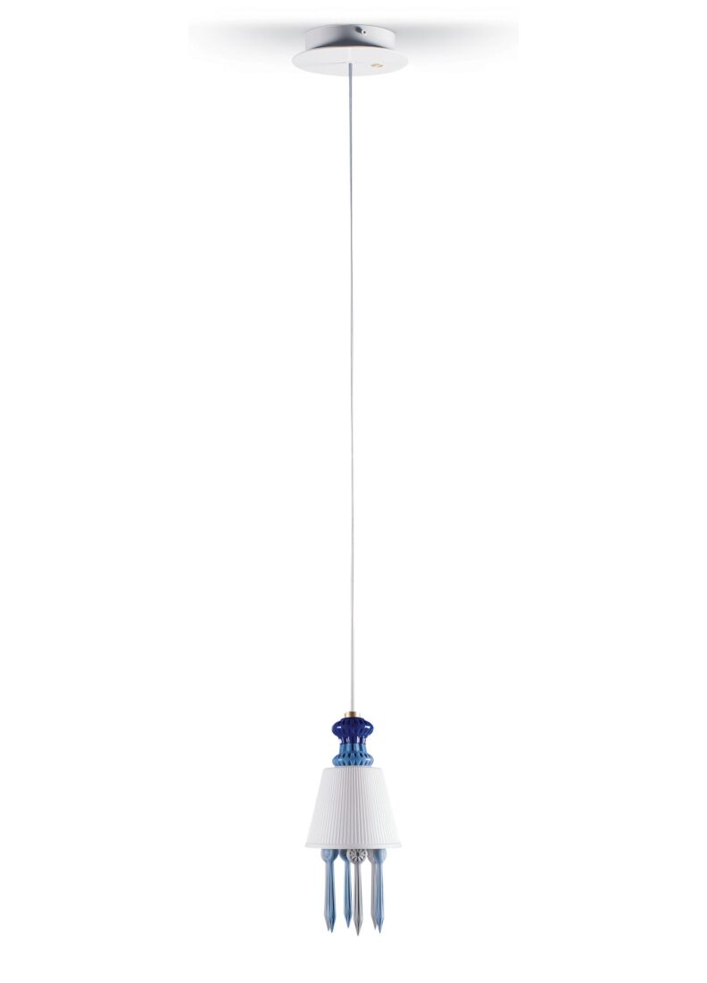 Belle de Nuit Ceiling Lamp with Lithophane. Blue (CE/UK) in Lladró
