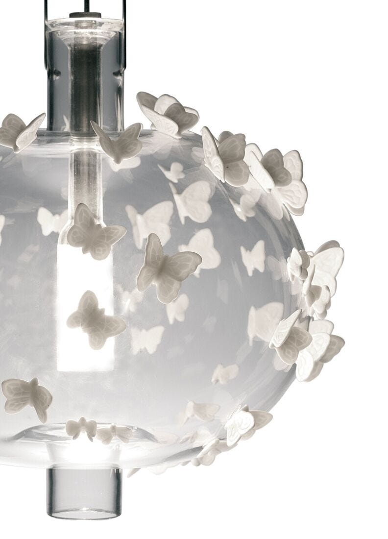 Freeze Frame Butterflies Ceiling Lamp (CE/UK) in Lladró