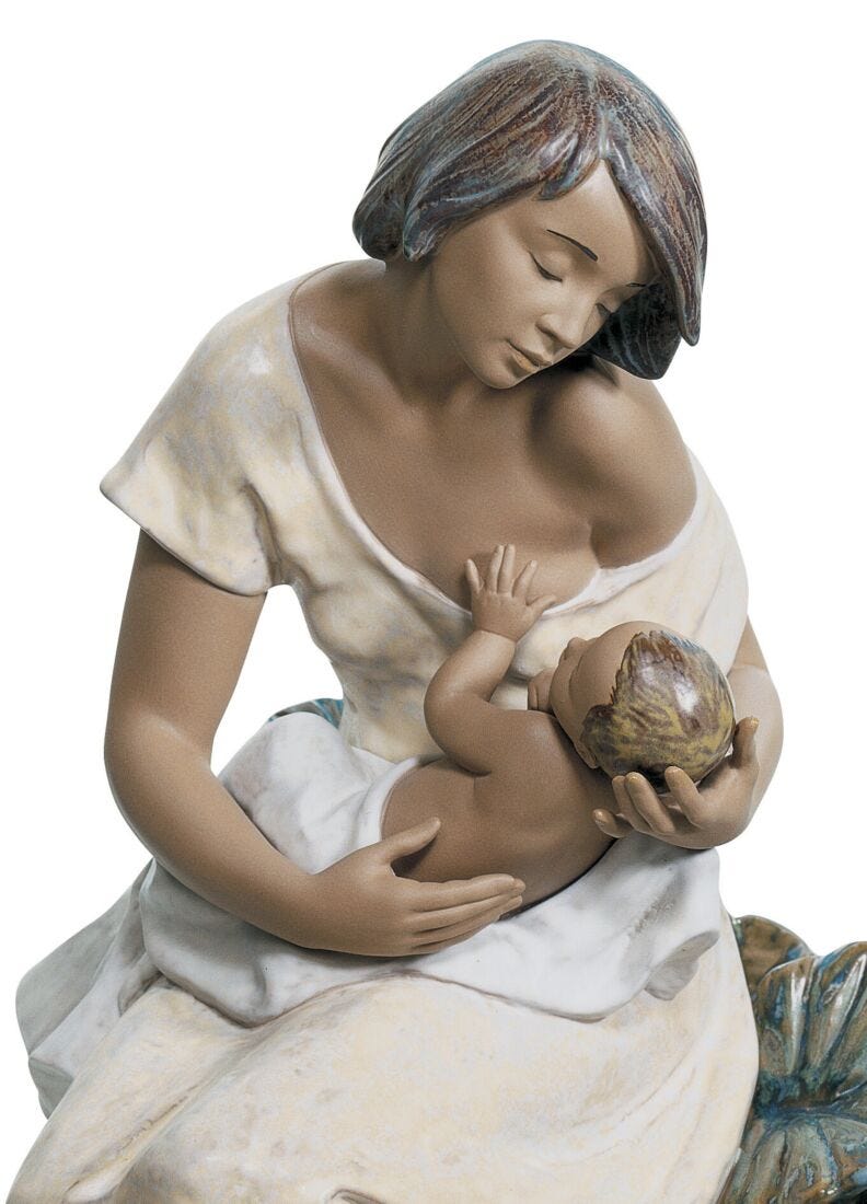 A Beautiful Bond Mother Figurine in Lladró