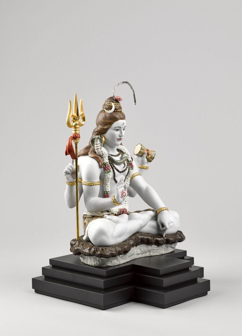 Lord Shiva Sculpture. Limited Edition in Lladró