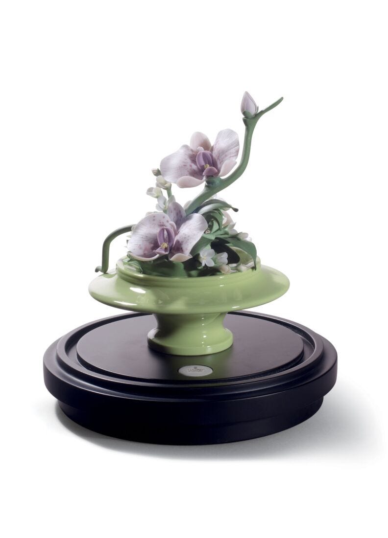 Wild Orchids Centerpiece. Limited Edition in Lladró