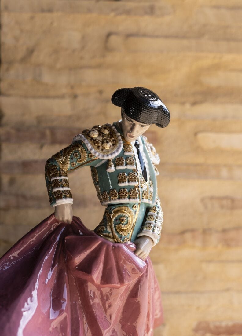 Escultura Maestro torero. Traje verde. Serie limitada en Lladró