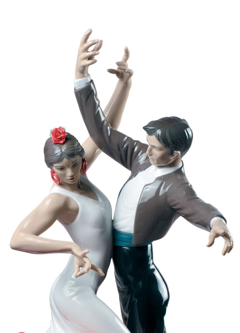 Flamenco dancers Couple Figurine in Lladró
