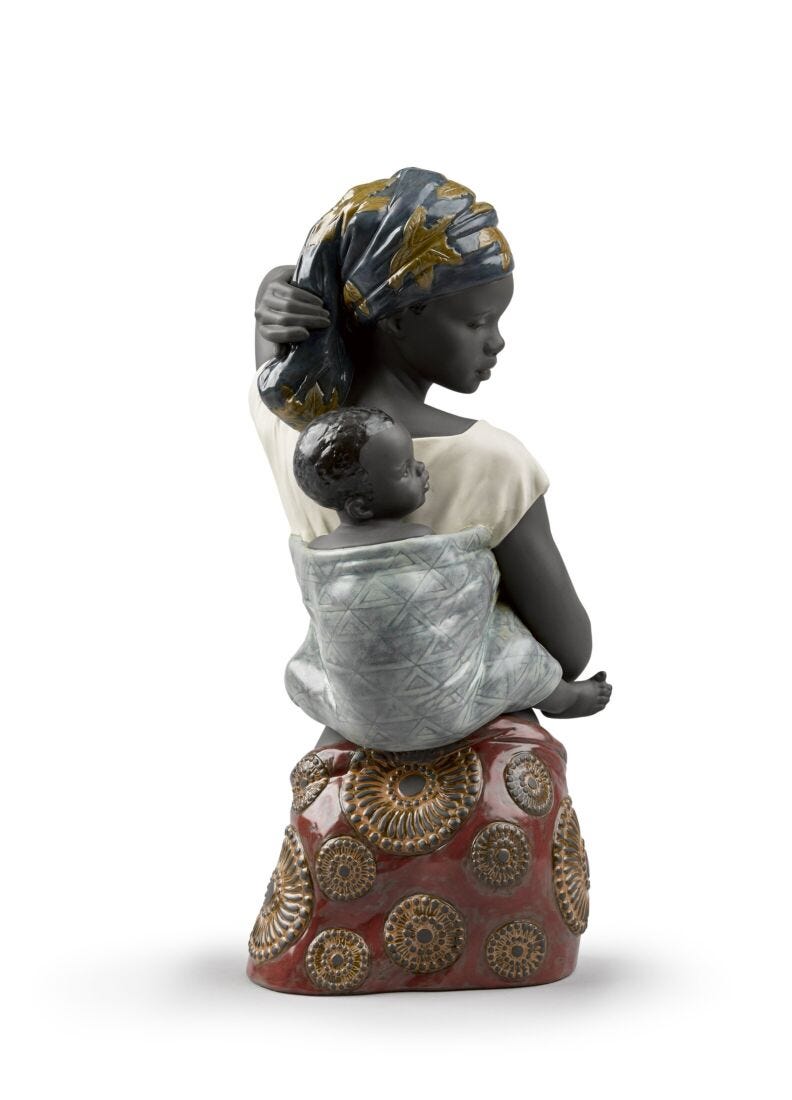 African Bond Mother Figurine in Lladró