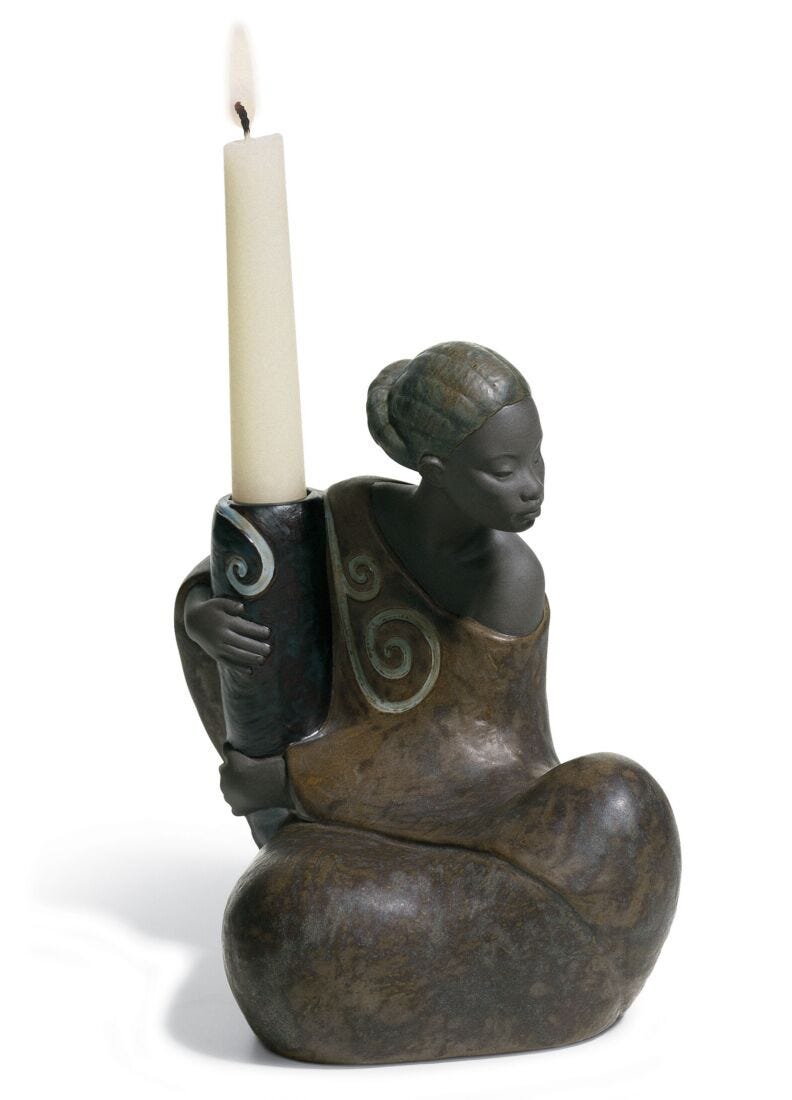 The Pulse of Africa Candle Holder in Lladró