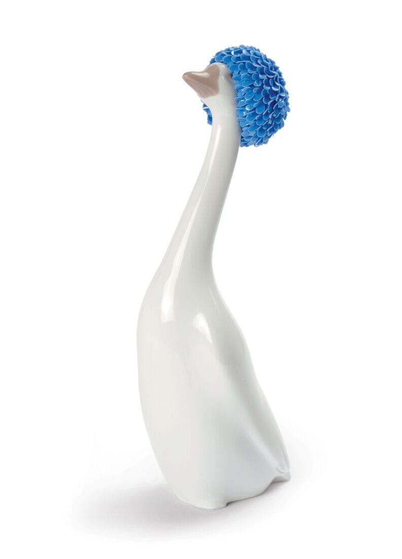 Figura oca Goossiping. Azul, 1 de 2
