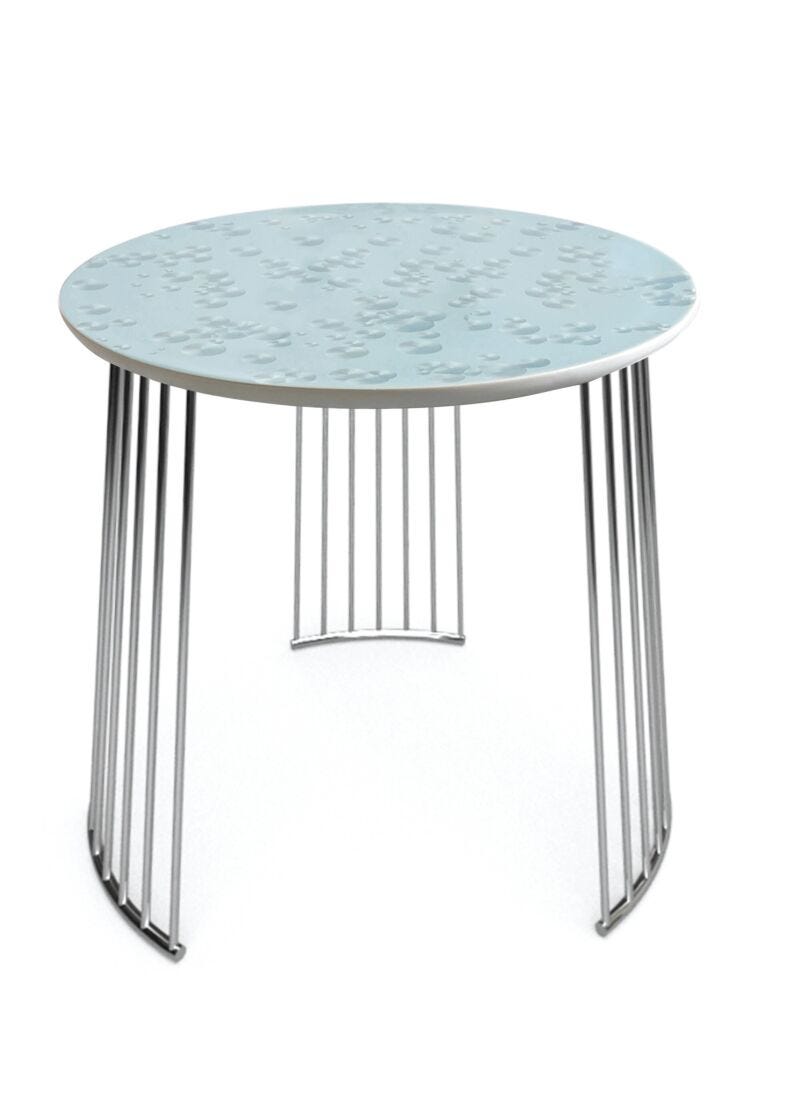 Crystal Moment Table. Chrome metal in Lladró