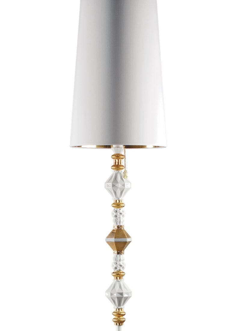 Belle de Nuit Floor Lamp II. Golden Luster (CE) in Lladró