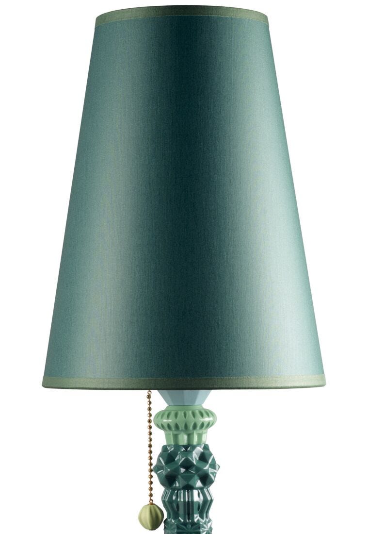Belle de Nuit Table Lamp. Green (CE) in Lladró