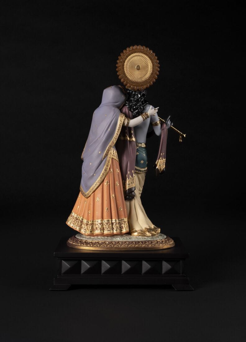 Radha Krishna Sculpture. Limited edition in Lladró
