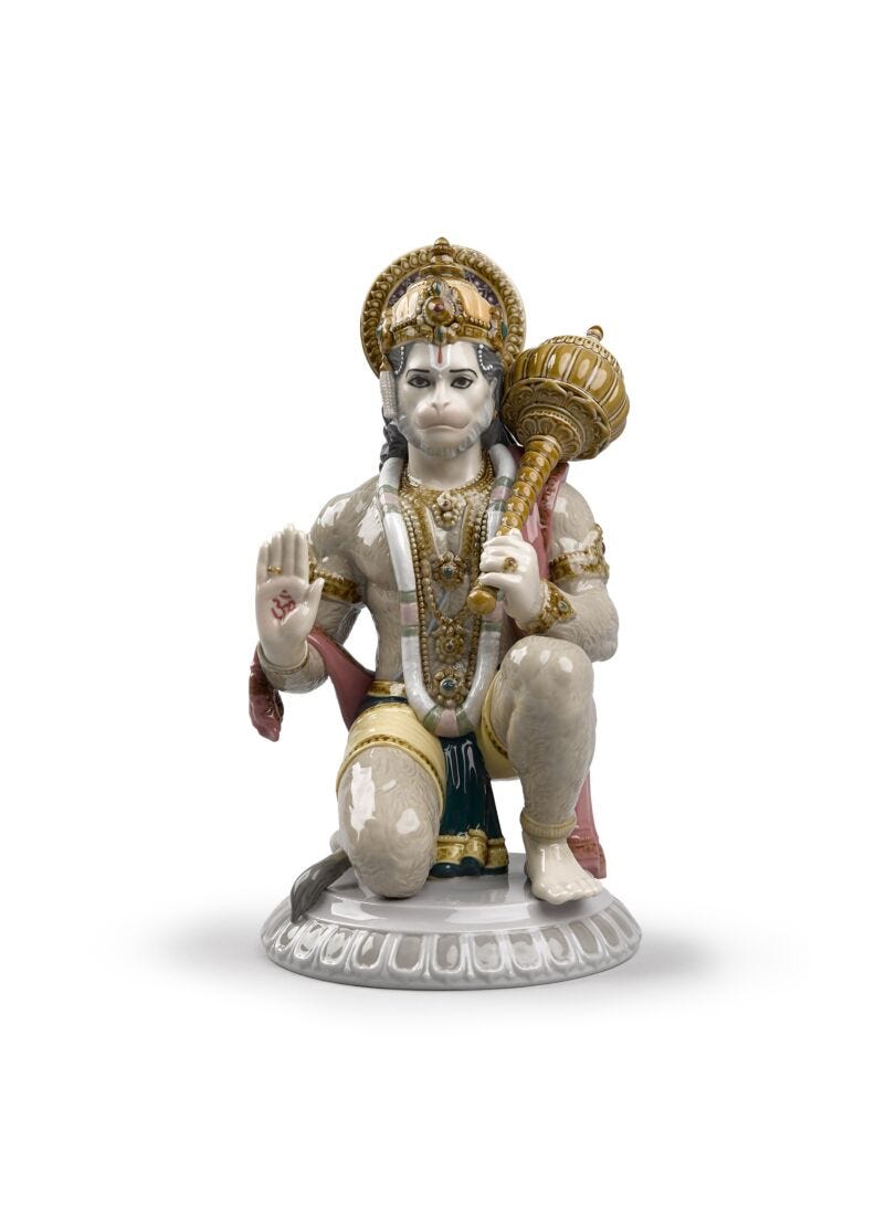 Hanuman Figurine in Lladró