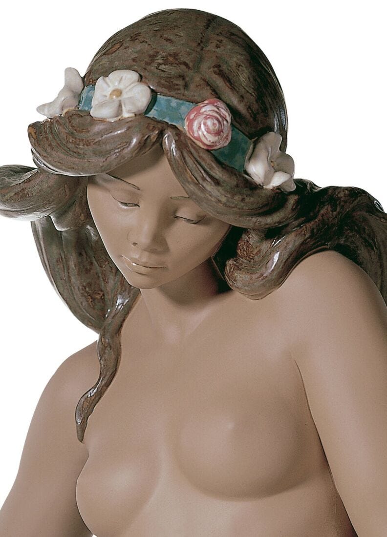 Figurina Donna Contemplazione. Gres in Lladró
