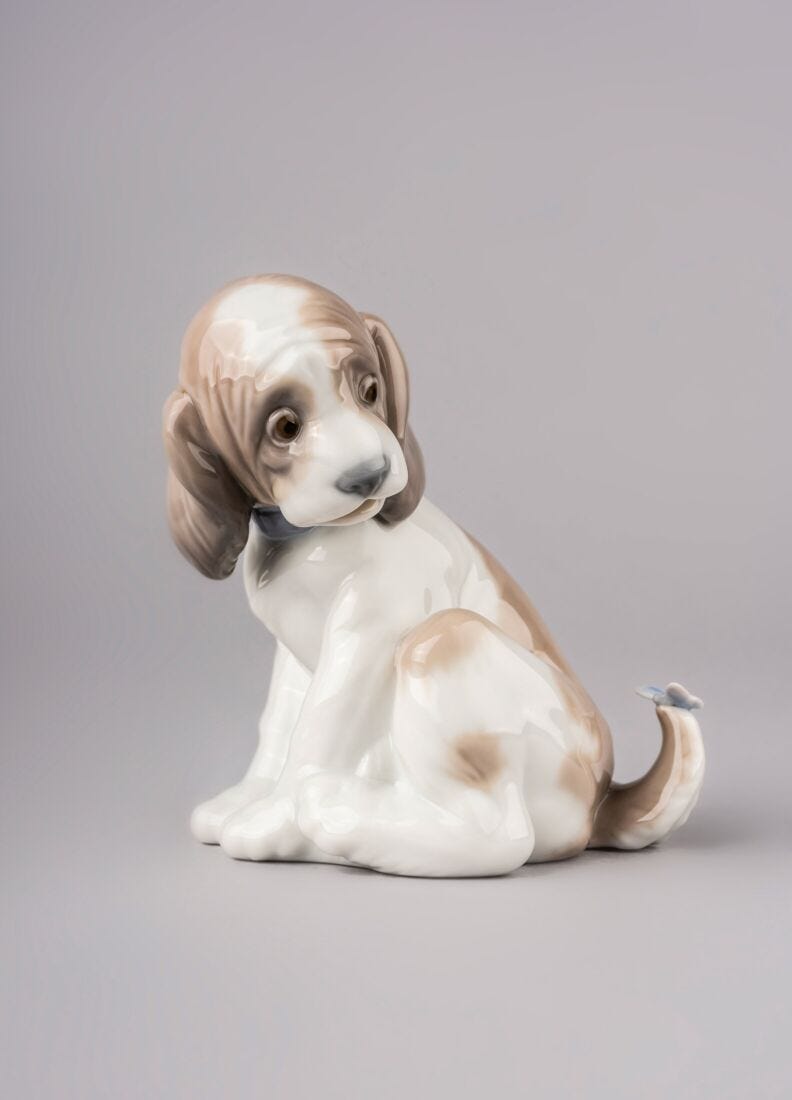 Gentle Surprise Dog Figurine - Lladro-USA