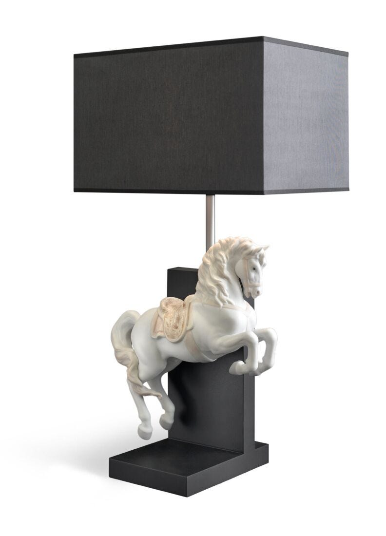 Horse on Courbette Table Lamp (JP) in Lladró