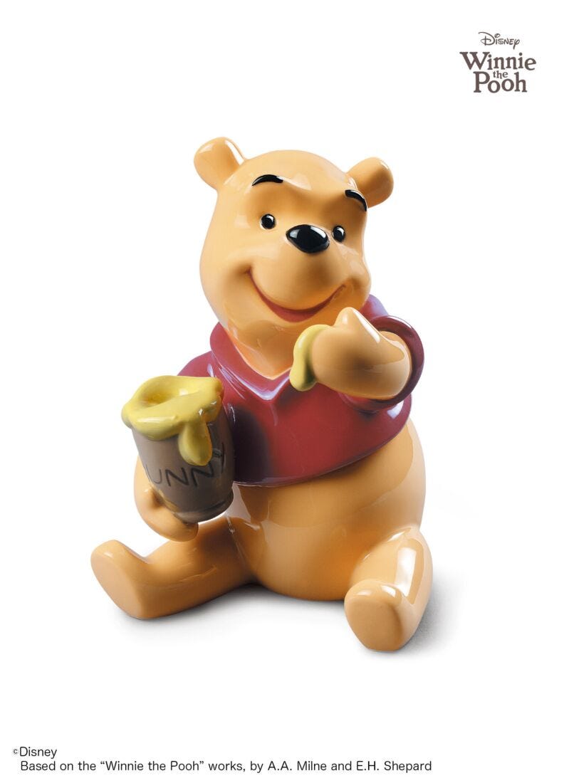Winnie the Pooh Figurine in Lladró