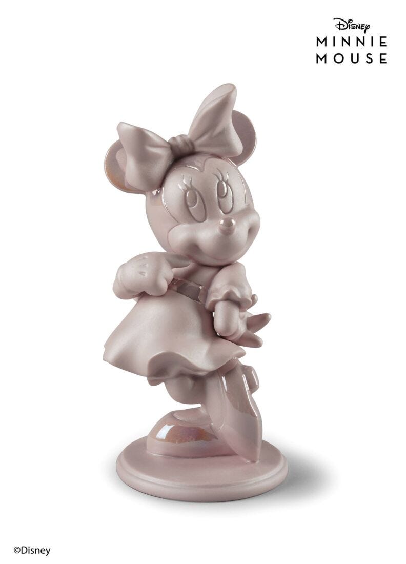 Minnie Mouse Figurine. Pink in Lladró